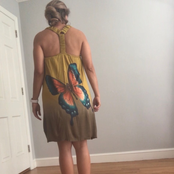 Clearance! Ombre Dress with a butterfly - Picture 2 of 7